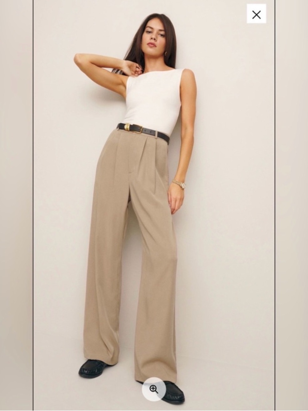Reformation Mason High-rise Wide-Leg Pants